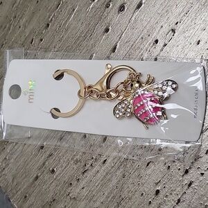 Pink Bee keychain